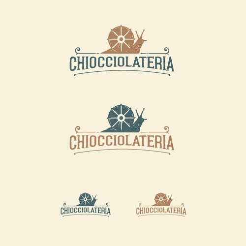 Logo concept for a Snail Farm and Bar in Italy