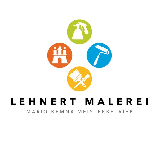 Corporate Identity für Malereibetrieb aus Hamburg (der schönsten Stadt der Welt)