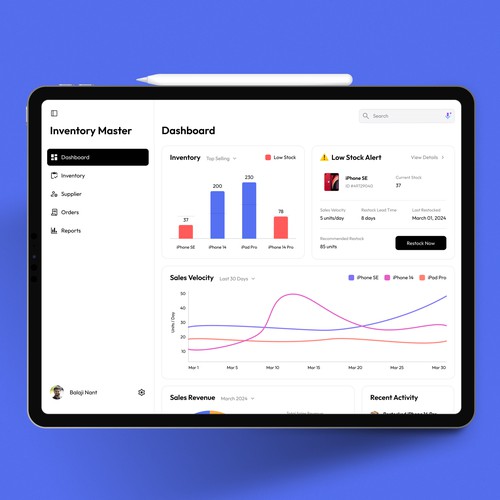 Inventory Management App for iPad