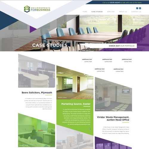 Wordpress Design for a Commercial Interior Designer company