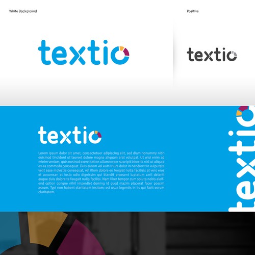 Design a MODERN logo for textio, a software startup