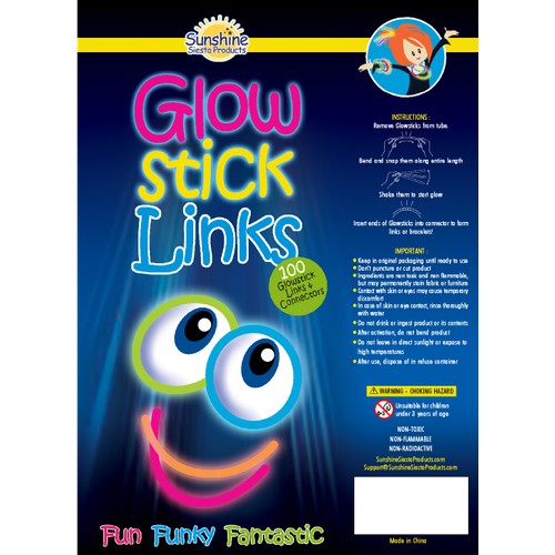 Design an EyeCatching Label for Glowstick Product