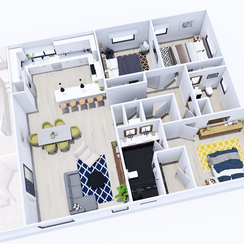 Apartment 3D Floor Plan