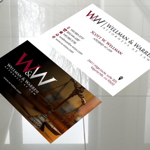 Prestigious law firms needs professional looking business cards that stand out from the crowd