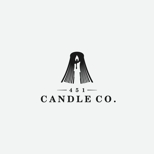 451 candle logo
