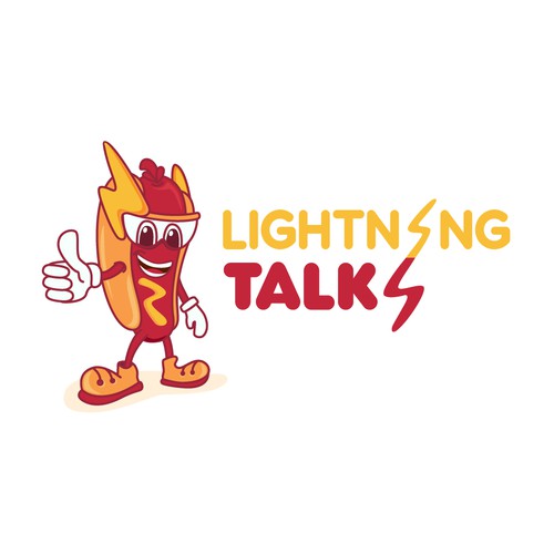 Bold mascot concept for Lightning Talks