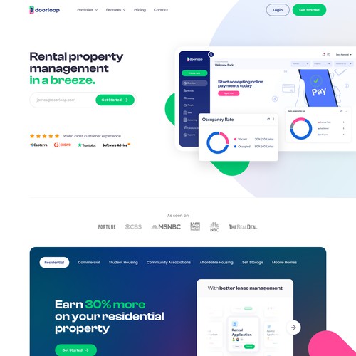DoorLoop Landing Page