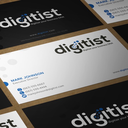 Design awesome business cards for software/technology company Digitist
