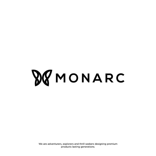Simple Monochrome Butterfly Logo