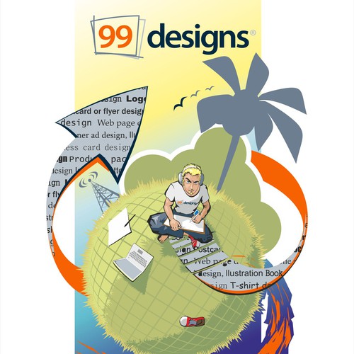 Illustration for 99 designs contest