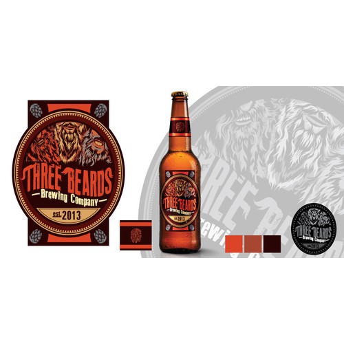 Three Beards Brewing Company needs a new logo