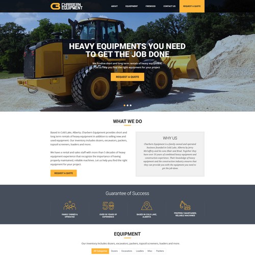 Website for a family-owned construction company