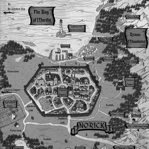 Dark Fantasy Map