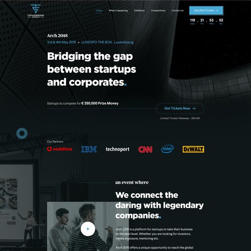 Web Design Concept (Dark Theme)