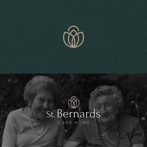 Elegant Symbolic Logo for St. Bernards Luxury Care Home