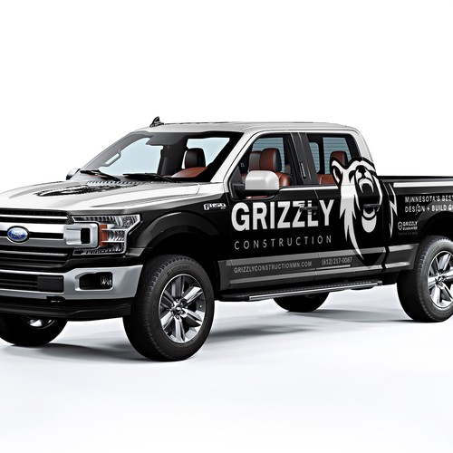 Grizzly Truck Wrap Design