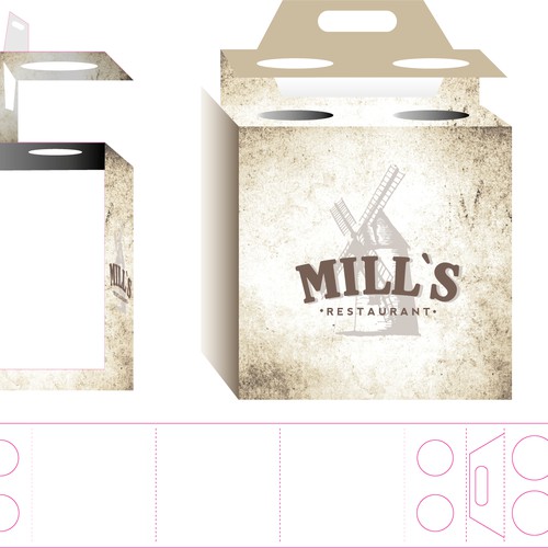 Packaging for Pizza & Drinks for brand new restaurant in Rome