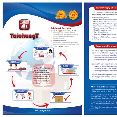 Help TaichungT with a new brochure design
