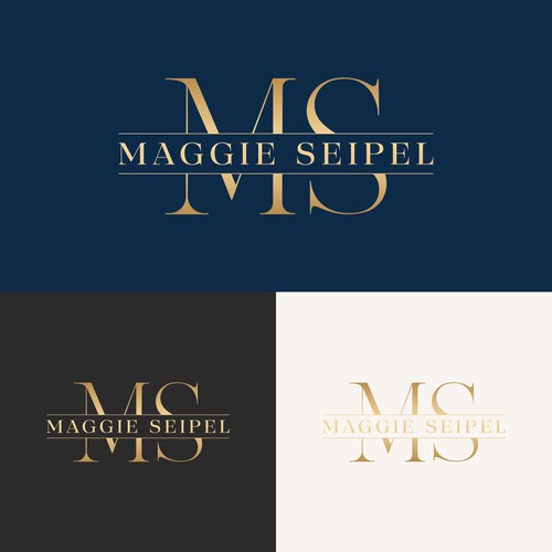 Elegant Serif MS Monogram Logo for Real Estate & Mortgage