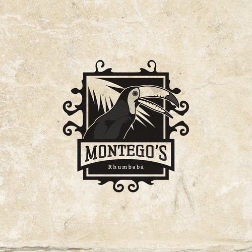 Concept logo for Montego's Rhumbabà