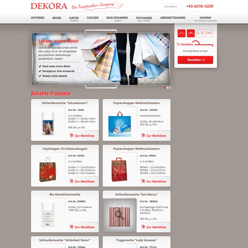 Website design