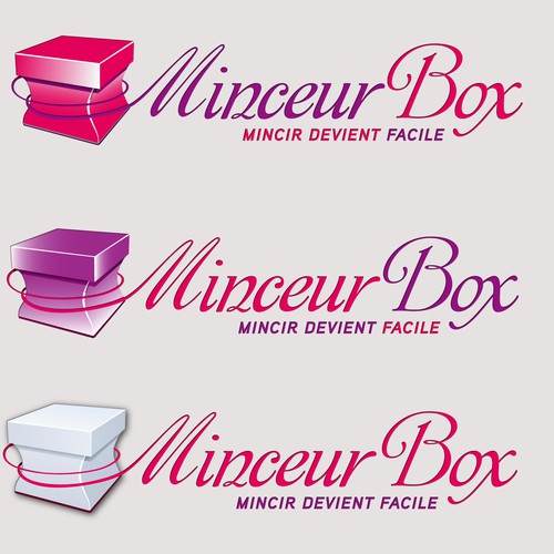 Creative feminine logo for a brand new weight loss box