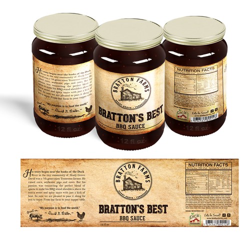 Bratton's Best BBQ sauce