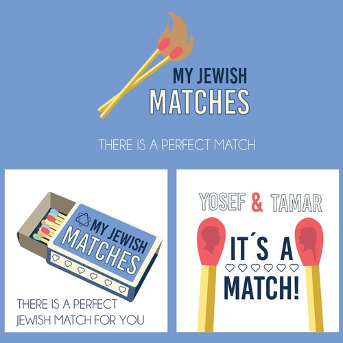 My Jewish Match Logo Design 