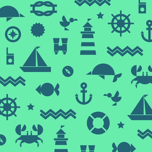 Sailing pattern design for kids camping items