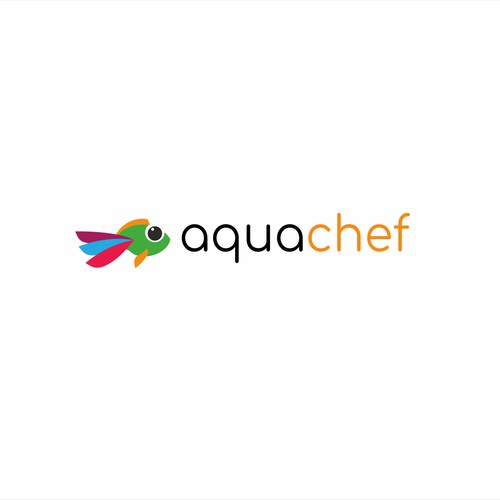 Design a strong logo for our AquaChef fish food range