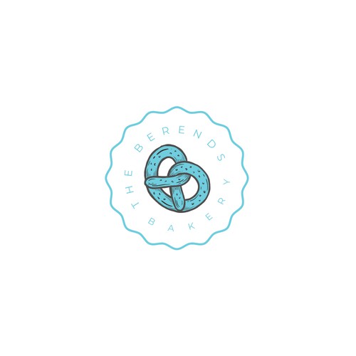 The Berends Bakery Minimal Logo Design (wordmark and pictorial)