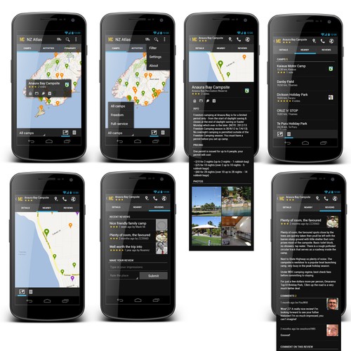 NZ Travel Atlas Android app design required