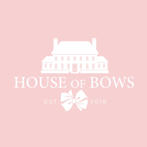 Design a beautiful logo for a girls hair bow brand
