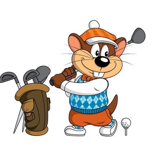 Mascot design for Gopher's Golf