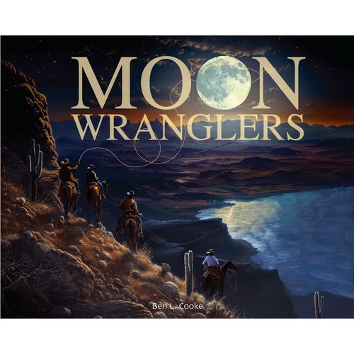 Book cover design for Moon Wranglers