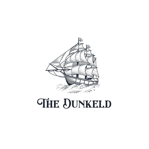 Logo Design Galleon Ship for The Dunkeld