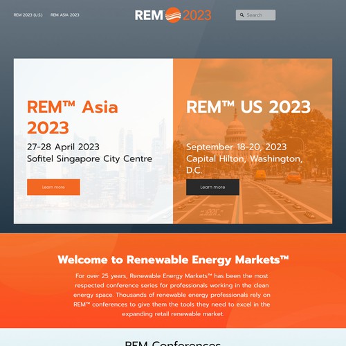Renewable Energy Markets Conference Design