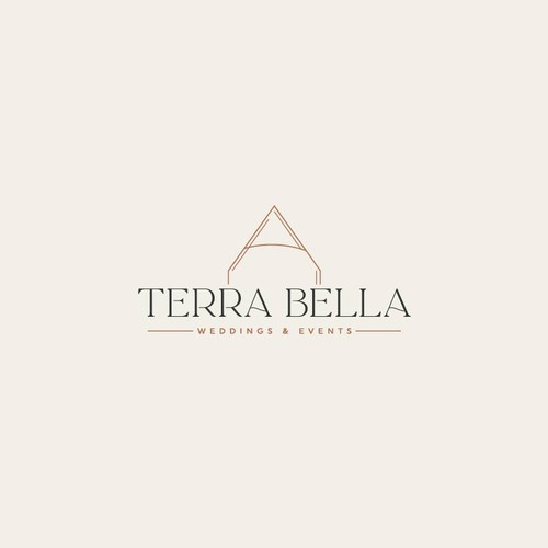 Clean and elegant logo for a wedding venue