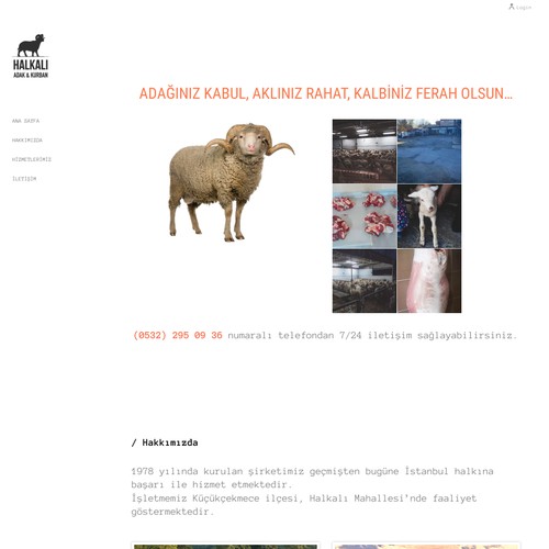 Halkalı Adak Butcher Web Site Design