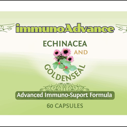 Immune system supplement label