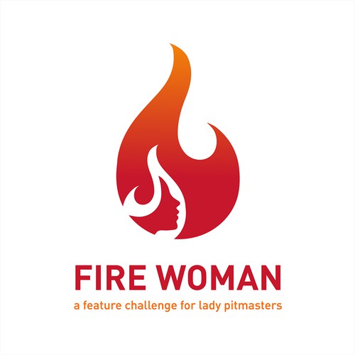 Logo for fire woman 