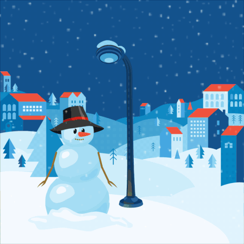 Animated christmas card for the credit union