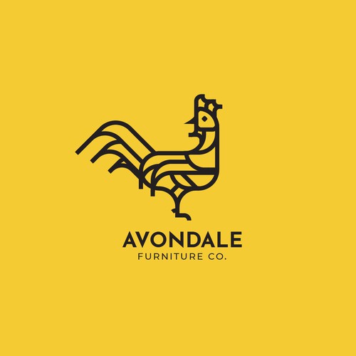 rooster minimal logo design