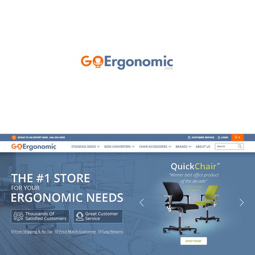 Make an awesome Logo for GoErgonomic.com - An online store selling ergonomic furniture