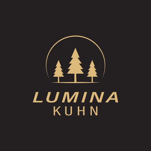 Lumina Kuhn — Premium Wellness & Longevity Institute Logo (Luxury + Modern)