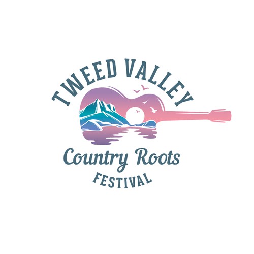 Logo design concept for music event