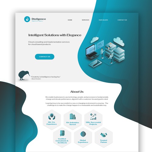 Website Design for Cloud Services Company