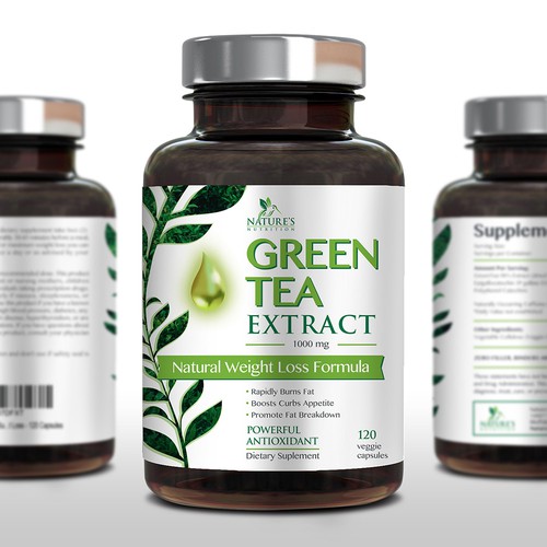 Nature's nutrition green tea extract label