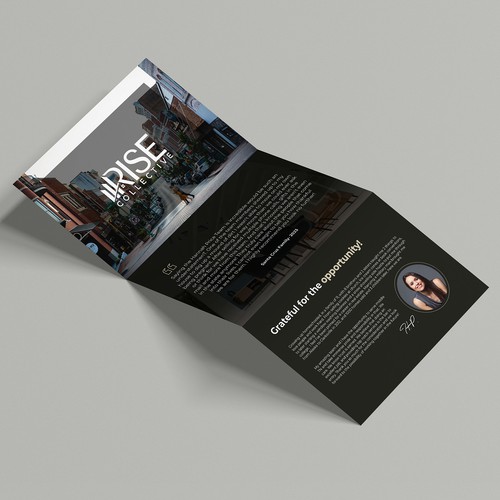 Tri-fold real estate brochure