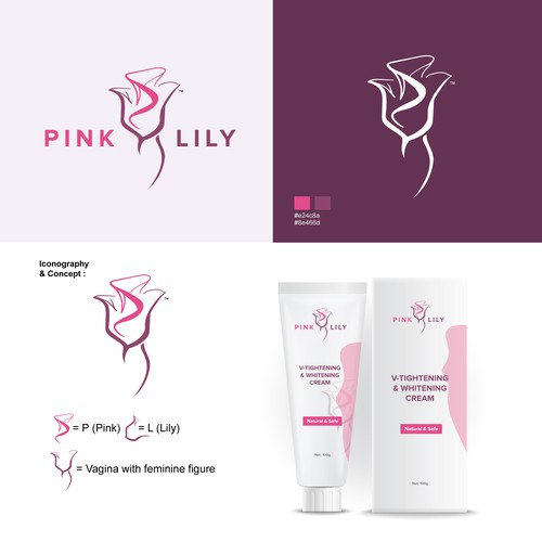 Pink lily branding package